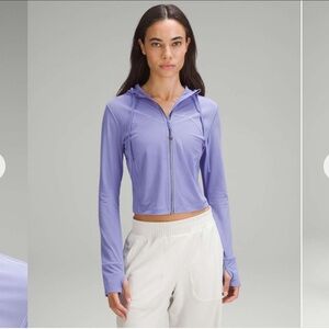 Lululemon Cropped Define Mesh Jacket Dark Lavender